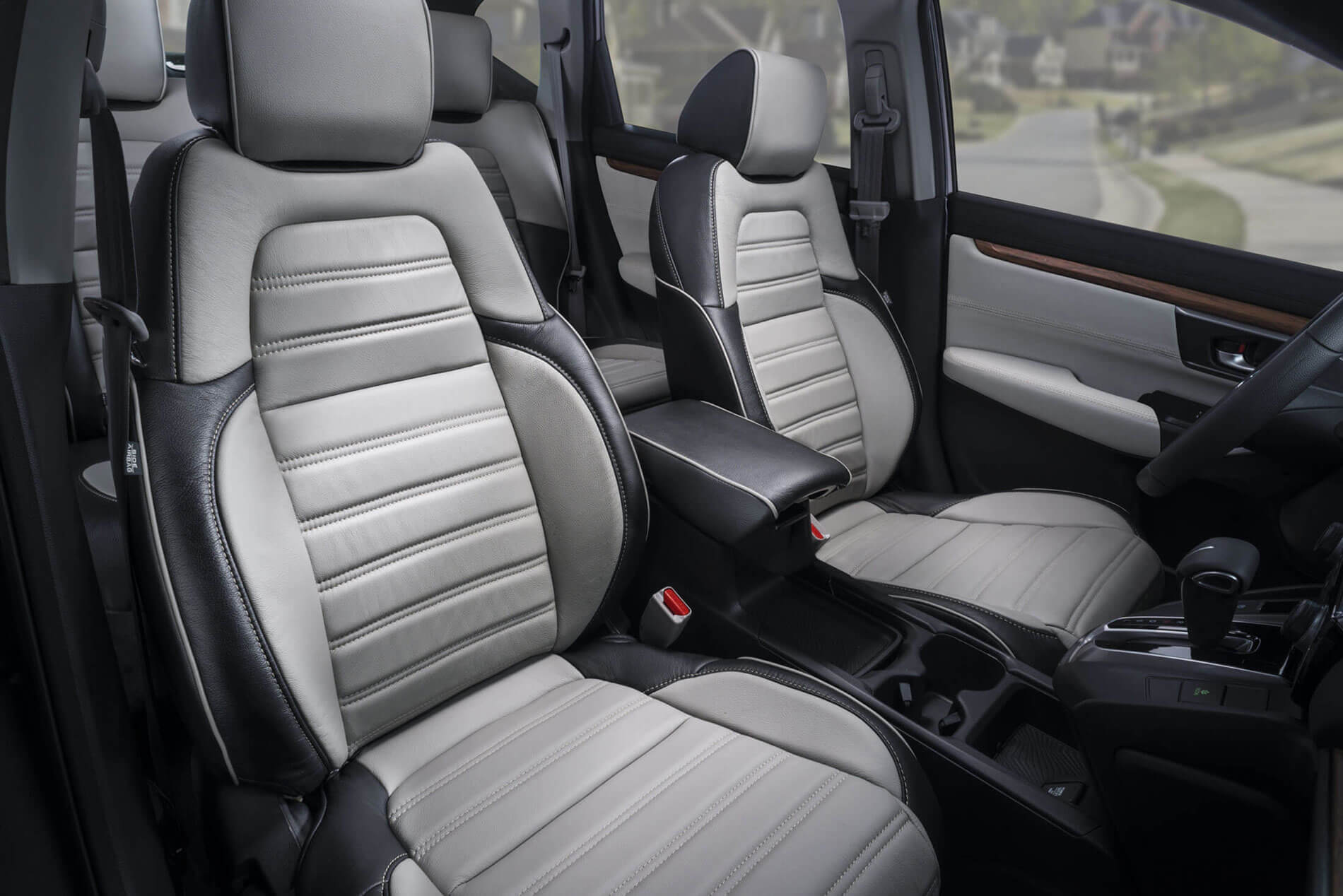 Katzkin Honda CRV Gray Leather Seats & Interior Katzkin