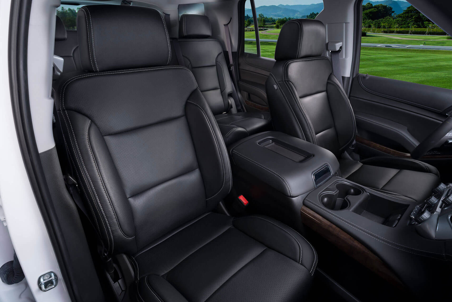Katzkin Chevy Tahoe Black Leather Interior
