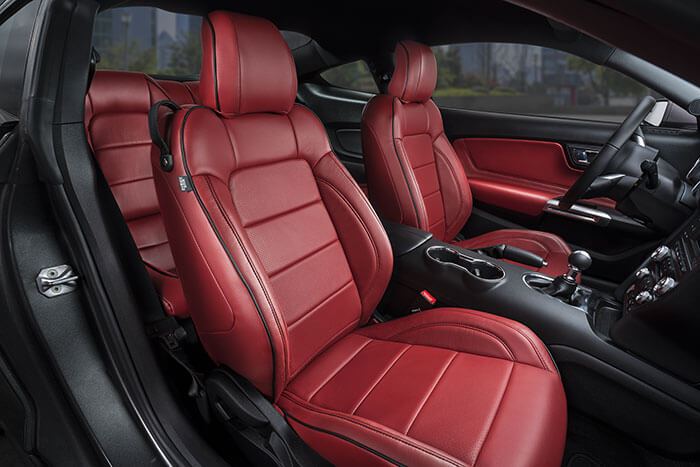 Ford Mustang Seat Covers Leather, Cars With Red Seats Inside