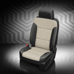 White & Black Chevrolet Silverado Seat Covers