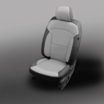 Ford Explorer Grey Leather Seat with Accents