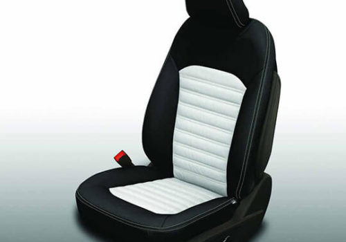 Ford Fusion Leather Seats Interiors Seat Covers Katzkin Ford Fusion Black And White Leather Seat