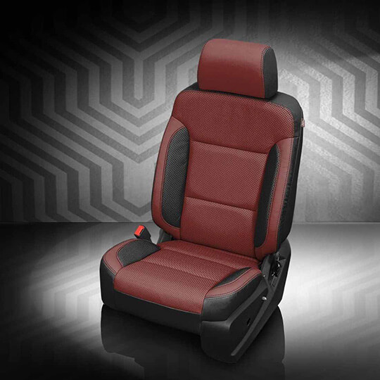 Leather Seat Cushions Custom Fit Driver Seat Protector Pads Red