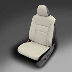 Light and Dark Grey Honda Pilot Leather Seats