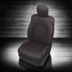 Black With Orange Stitching Nissan Armada Seat Covers