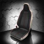 Black and White Mazda Miata Seat Covers