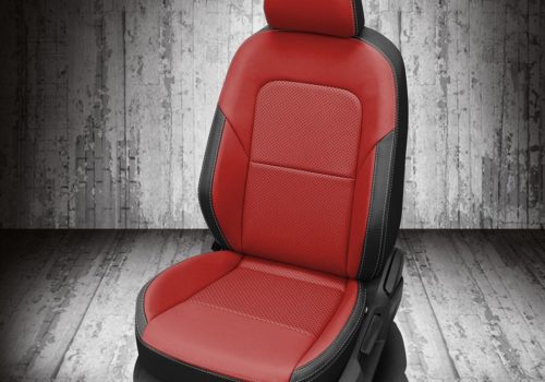VW Jetta Red and Black Leather Seats