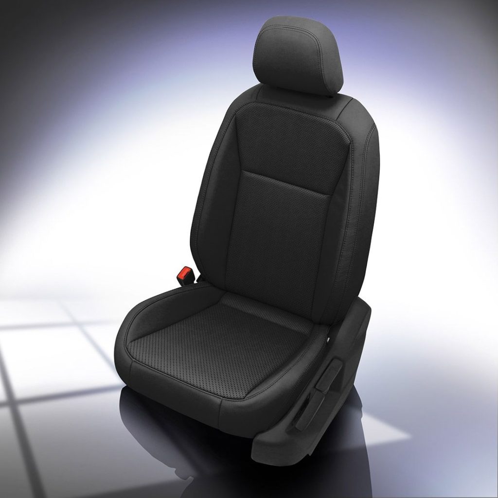 thumbnail interactive-video image 1 of OliMoto Black Eco Leather Full Set Seat Covers For Volkswagen Tiguan 2007-2015 1 of 5