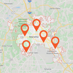 Katzkin Auto Upholstery Marietta GA Map