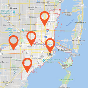 Auto Upholstery Miami Map