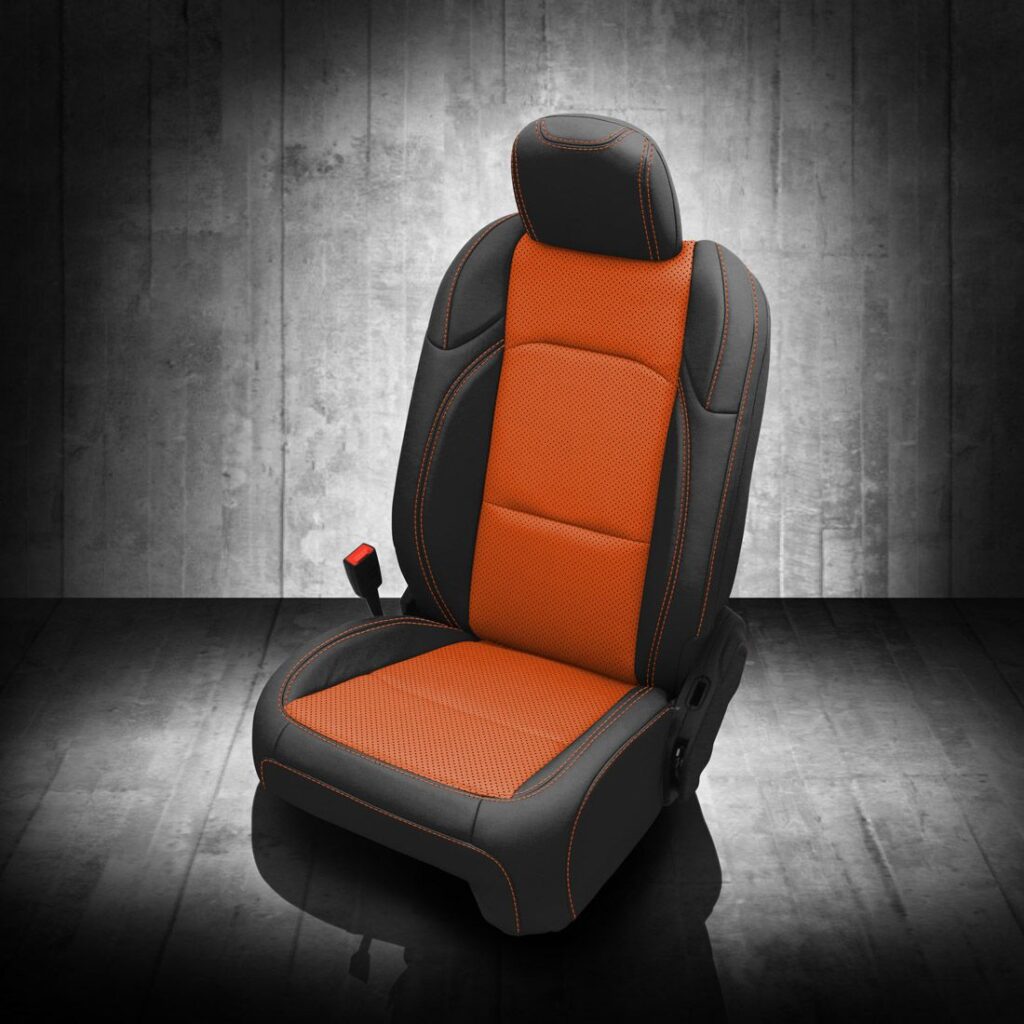 jeep katzkin gladiator leather wrangler jl seat seats covers rubicon interior mahogany door orange 2dr fits sport gray replacement cloth