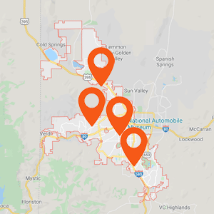 Auto Upholstery Reno Map