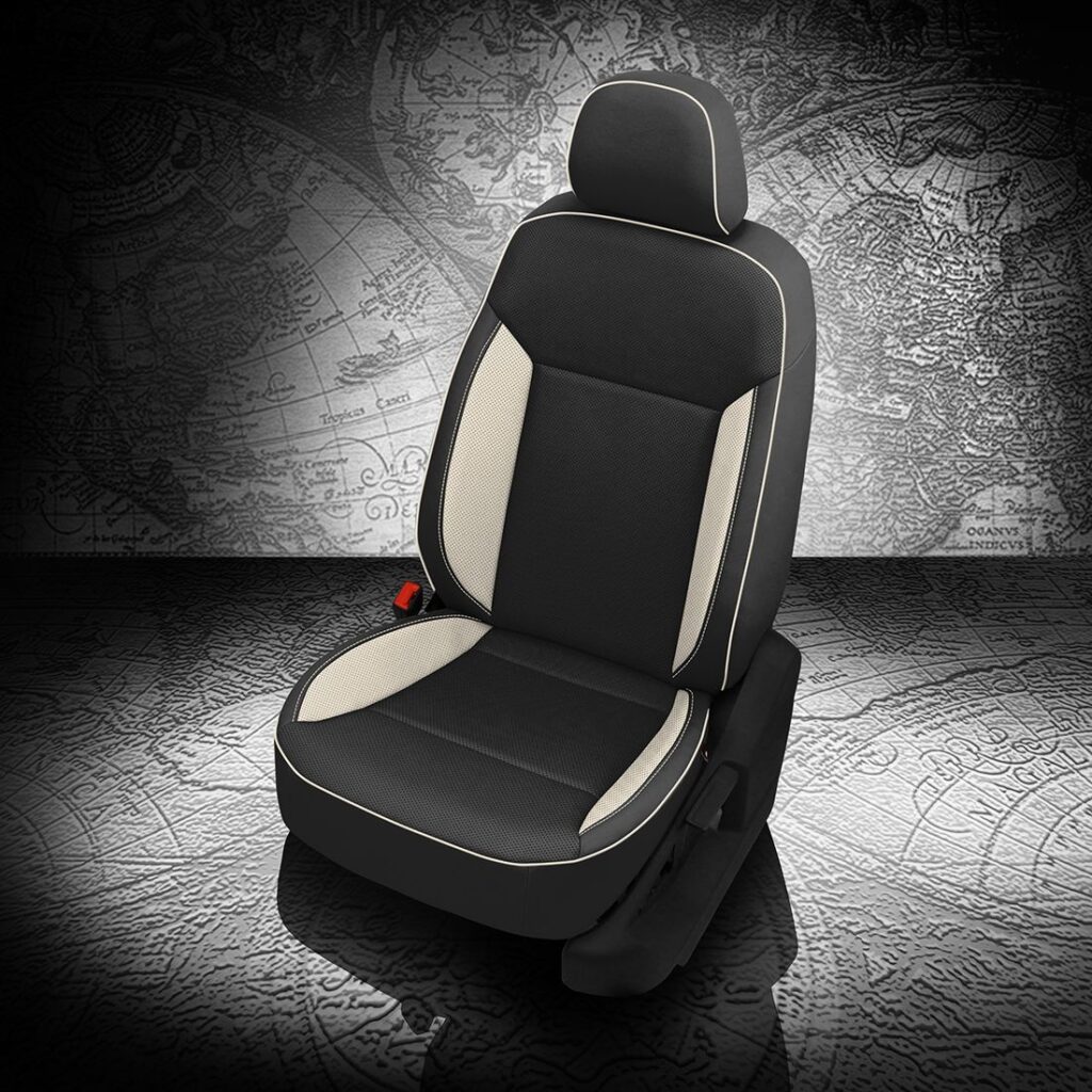 White Leather Seats White Leather Seat Covers Custom Katzkin