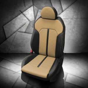 Kia K5 Black and Tan Leather Seats