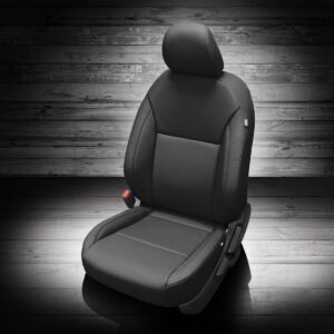 Black Nissan Versa Leather Seats