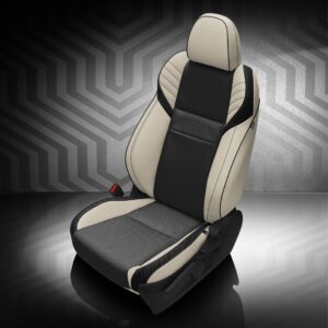 Black and White Subaru WRX Leather Seats