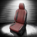 Red and black Mitsubishi eclipse cross seat covers