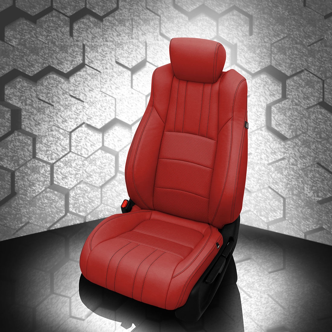 Honda Accord Bright Red Leather Seats