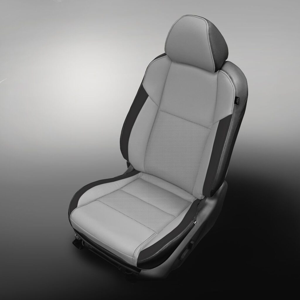 Gray and Black Nissan Maxima Seat Covers