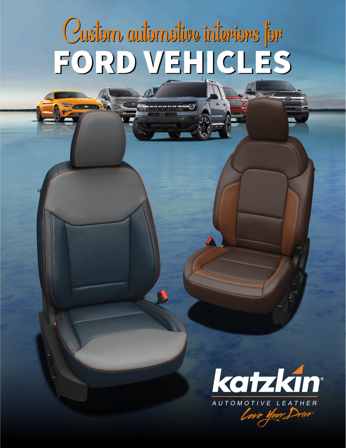 Ford Seat Covers Leather Seats Leather Car Seats Interior Katzkin