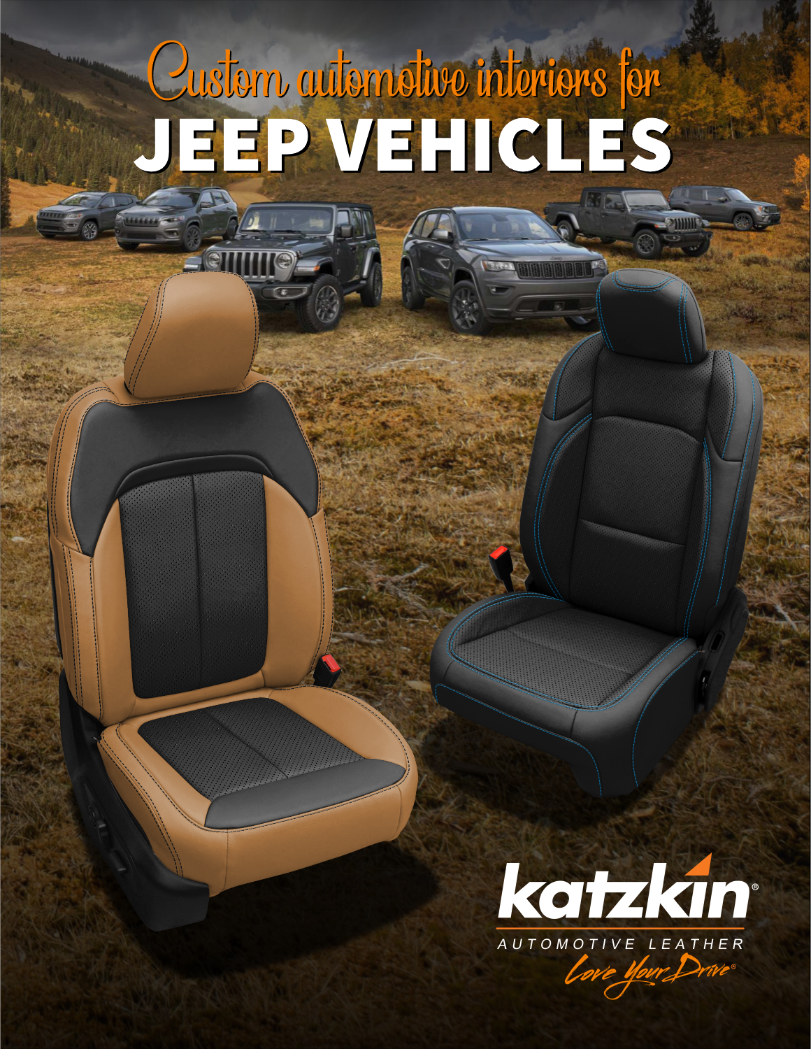 Jeep Seat Covers | Leather Seats | Leather Car Seats | Interior | Katzkin