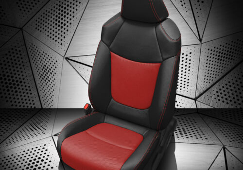 Red and Black Toyota Corolla Cross Seat Covers