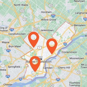 Katzkin Philadelphia Auto Upholstery Map