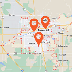 Katzkin Bakersfield Auto Upholstery Locations Map