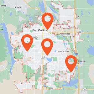 Katzkin Fort Collins Auto Upholstery Locations Map