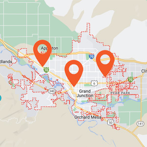 Katzkin Grand Junction Auto Upholstery Locations Map