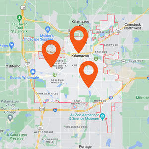 Katzkin Kalamazoo Auto Upholstery Locations Map