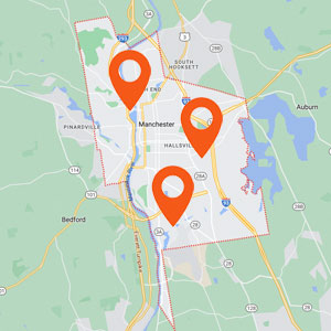 Katzkin Auto Upholstery Manchester NH Locations Map