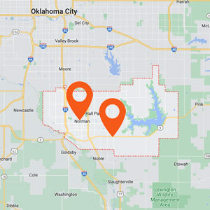 Katzkin Auto Upholstery Norman OK Locations Map