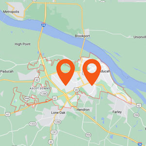 Katzkin Paducah KY Auto Upholstery Locations Map